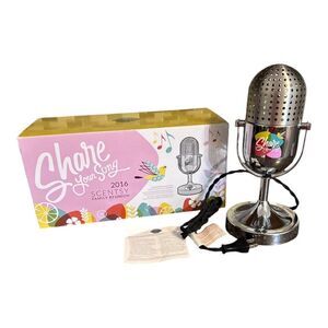 Rare- Open Box -  2016 Scentsy Microphone Warmer. Music,record, Share Your Story